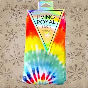 Brand New Tie Dyed Designer Socks Living Royal